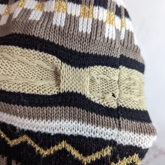 Vintage 3D Knit Sweater Size XL 90s Texture Cosby Coogi Inspired Ugly Christmas - Picture 10 of 12